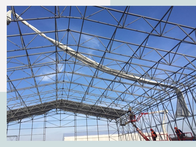 Шатровые ангары от 621 руб. в Тольятти и Самарской области